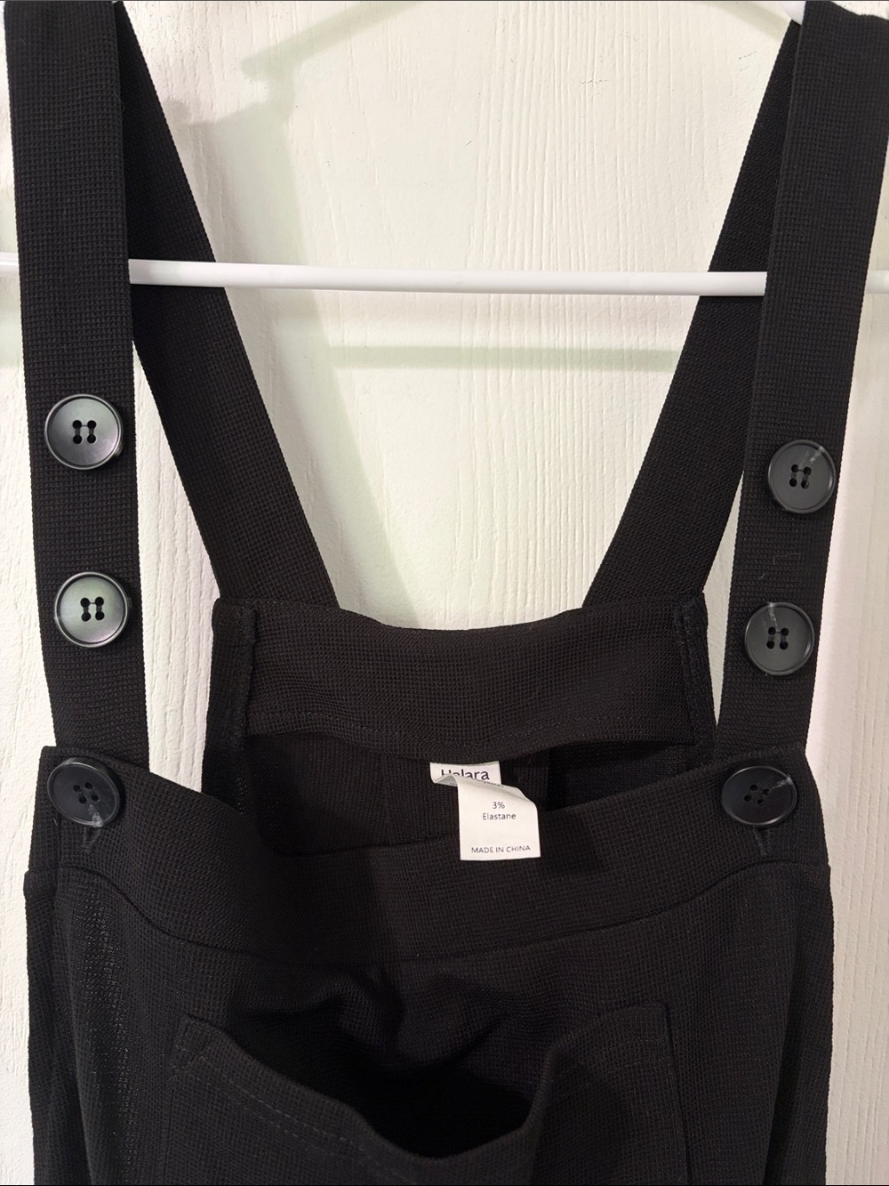 Halara NWOT Pockets Waffle Casual Overalls Black Size XS - Picture 10 of 14